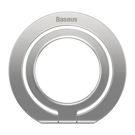 Baseus SUCH000012 Halo magnetický držák na telefon + stojánek stříbrná (SUCH000012)