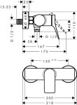 HANSGROHE - Vivenis Sprchová baterie, kartáčovaný černý chrom 75623340