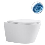 CERANO WC závěsné Toluco, Vortex - vírové splachování - bez sedátka - bílá lesklá - 49,5x36,5 cm