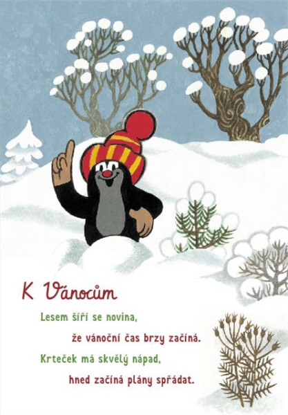 Přání M - Krtek o Vánocích