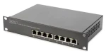 Digitus DN-80114 / Switch / 8x Gigabit RJ45 / Unmanaged / 1U kovové pouzdro / bez ventilátoru (DN-80114)