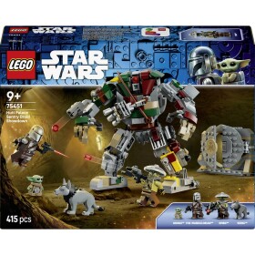 75451 LEGO® STAR WARS™ Show showdown s velcí droidou na paláci Hutennaast; stavebnice pro sběr a pro válečné hry s mandaloriantem a Grogu; dárek pro fanoušky