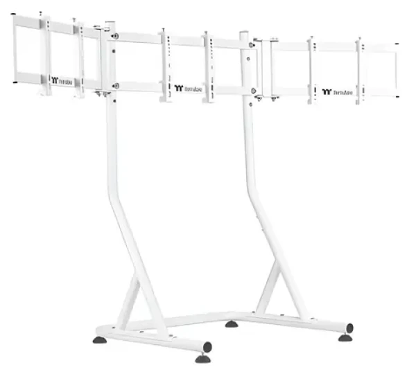 Thermaltake Triple Monitor Stand Snow bílá / Trojitý stojan na monitory / pro GR500 / 32"–55" / VESA / 60 kg (GEA-RMS-TMSWHT-01)