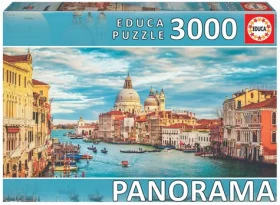 EDUCA Panoramatické puzzle Canal Grande - Benátky