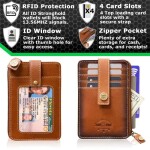 RFID kožená peněženka Mini - IDSH7054-abrn