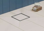 HANSGROHE - RainDrain Brilliance Podlahová vpust, 15x15 cm, kartáčovaná nerezová ocel 56251800