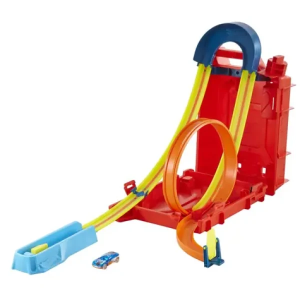 Mattel Hot Wheels track builder kanystr kaskadérských kousků