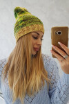 Fleecová čepice Klaudia K255 neon green+yellow UNI