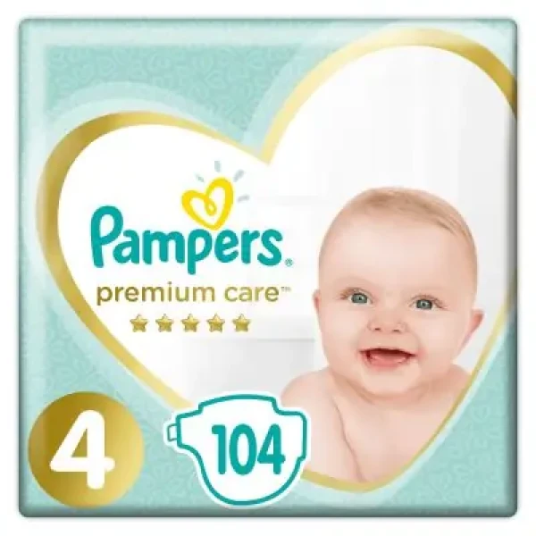 Pampers Premium Care 4 9-14 kg 104 ks