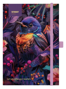 Blok A5, 100l, 80g, linkovaný - Animals Bird s gumou