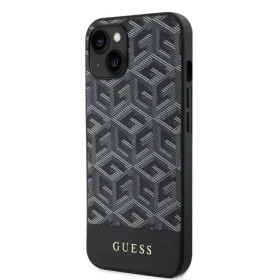 Pouzdro Guess PU G Cube MagSafe iPhone 14 černé
