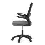 Dětská židle, houpací mechanismus, šedá síťovina, KA-K2006 GREY