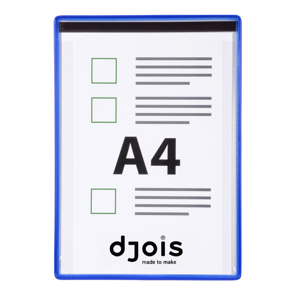 Djois kontrolní magnetický rámeček s kapsou, A4, modrý, 5 ks