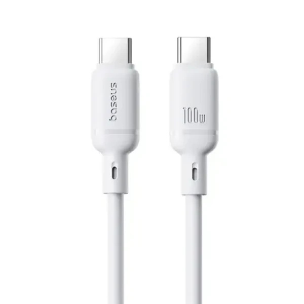 Baseus Silky (P10377704213-00) Rychlonabíjecí kabel USB-C/USB-C 100W 1m bílá (P10377704213-00)