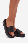 Dámské Pantofle z Pěny na Masivní Platformě Big Star SS274721 Černé 38