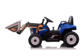 Eljet Dětský elektrický traktor s nakládací lžící modrá