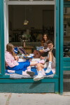 Bella Rose Ponožky Kočičí sluha velikost M (40-43), bílá barva, textil