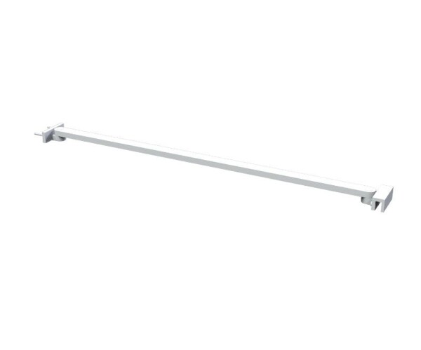 Erga Paris, rohová vzpěra pro sprchové zástěny o tloušťce skla 6/8/10 mm, délka 60cm, bílá matná, ERG-V02-PARIS-BAR60-WH
