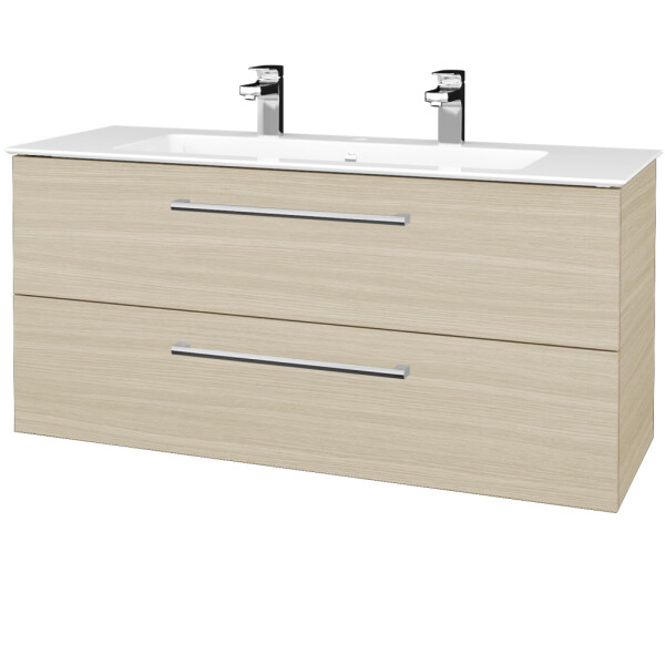 Dřevojas - Umyvadlová skříňka GIO SZZ2 120 - D04 Dub / Úchytka T03 / D04 Dub 407018C