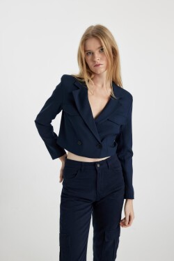 DEFACTO Coool Crop Gabardine Blazer