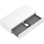 MEXEN/S - Orio koupelnová skříňka pod umyvadlo 100 cm s deskou, 1 šuplík, bílá mat 91A10-10023-1-BFC01