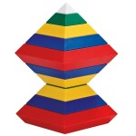 Kebo Toys Wedge it skládací pyramida základní barvy 15 dílků