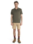 Pánské merino polo triko ICEBREAKER Mens 150 Tech Lite III SS Polo, Loden velikost: XS