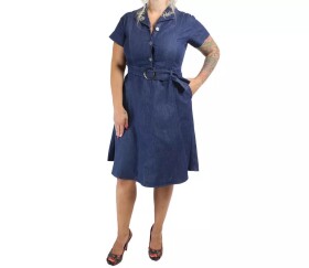 Dámské šaty Rusty Pistons Toimi jeans - 2Xl / modrá