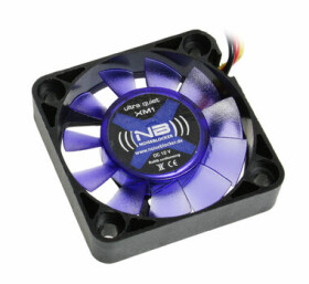 Noiseblocker BlackSilent Fan XM-1 modrá / 40mm / 11 dB @ 2800 RPM / 2.88 CFM / 3-pin (ITR-XM-1)