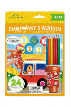 Omalovánky s razítkem CONCORDE - Auta