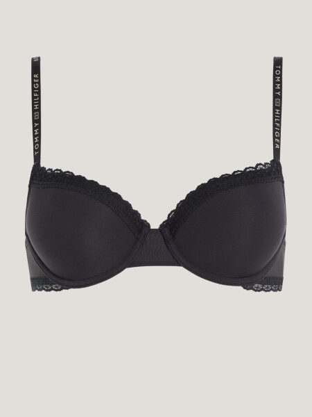 Dámská podprsenka TONAL LACE DEMI-CUP BRA UW0UW04546 BDS černá - Tommy Hilfiger 75B