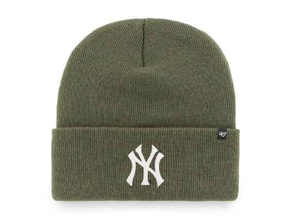 47 Brand Pánská Zimní Čepice New York Yankees New York Yankees Haymaker '47 CUFF KNIT Sandalwood