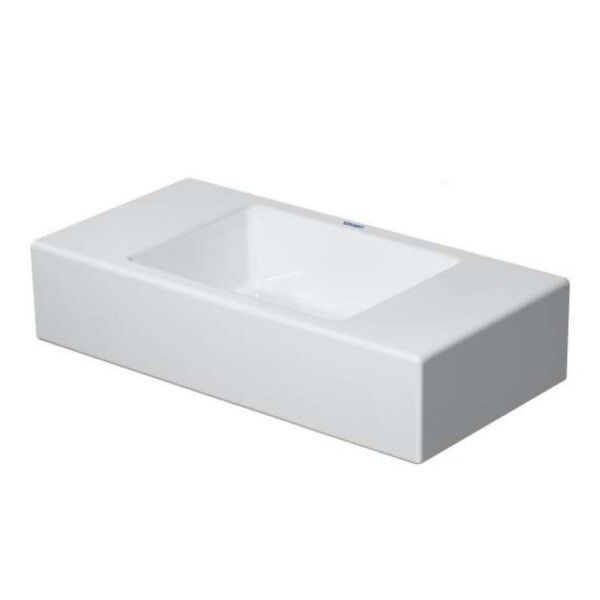 DURAVIT - Vero Air Umývátko 50x25 cm, bez přepadu, bez otvoru pro baterii, WonderGliss, bílá 07245000001