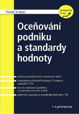 Oceňování podniku a standardy hodnoty - Tomáš Krabec - e-kniha