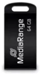 MediaRange MR923 64GB černá / Flash Disk / USB-A 2.0 / čtení: 15MBs / zápis: 5MBs (MR923)