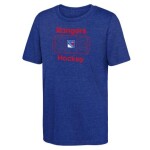 Outerstuff Dětské Tričko New York Rangers Goal Tender Ss Triblend Tee Velikost: Dětské let)