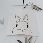 Eulenschnitt Přírodní houbová utěrka Hasi – set 3 ks, bílá barva, krémová barva