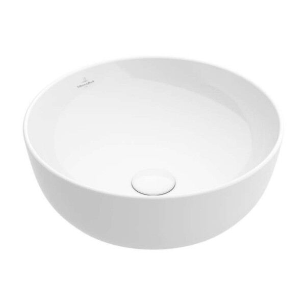 VILLEROY & BOCH - Artis Umyvadlo na desku, průměr 43 cm, CeramicPlus, Stone White 417943RW