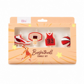 Cake star Dortové svíčky Basketbalový set 4 ks