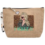 Módní dámské kombinované psaníčko Voguet Wild, tyrkysová