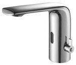 SAPHO - Senzorová stojánková baterie s regulací teploty, 6V DC (4xAA), chrom PS204