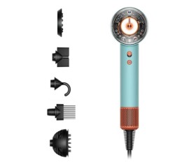 Dyson Supersonic Nural HD16 fén na vlasy, 1600 W, 3 rychlosti, 4 teploty, patina/topaz