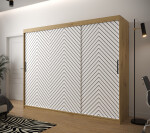 Šatní skříň Abi Jodelka 1 Barva korpusu: Dub artisan, Rozměry: 100 cm, Dveře: Bílá mat