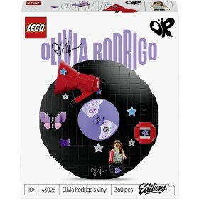43028 LEGO® Editions Zvuková deska Olivia Rodriga; hudební motiv ke sběru a vystavení – miniaturní figura Popstar – dárek pro dívky, chlapce a fanoušky