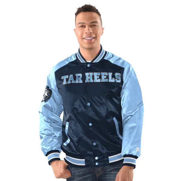 Starter Pánská bunda North Carolina Tar Heels NCAA Renegade Varsity Satin Jacket Velikost: L