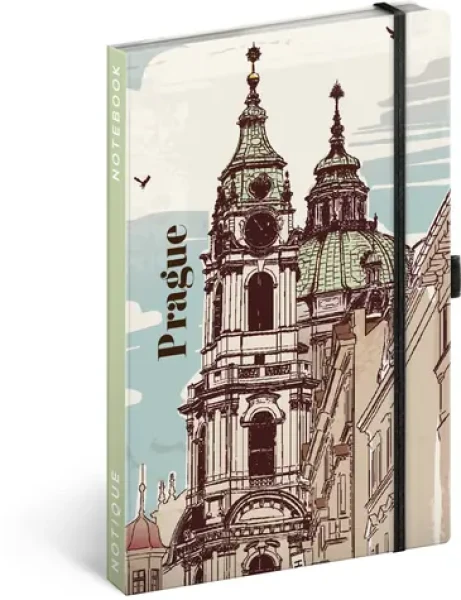NOTIQUE Notes Praha, linkovaný, 13 x 21 cm (A-34385)