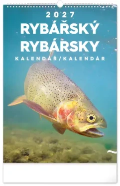 NOTIQUE Rybářský kalendář 2027 CZ/SK / Nástěnný kalendář / 33 × 46 cm