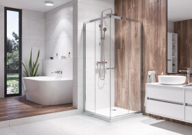 Aquatek HOLIDAY A4 Chrom Sprchová zástěna čtvercová 80x80cm A1512564