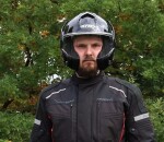 Překlápěcí helma Xrc Fronter black glossy - XL / černá