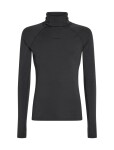 Pánské merino tričko s dlouhým rukávem ICEBREAKER Mens 300 MerinoFine Polar LS Roll Neck, Black velikost: XL